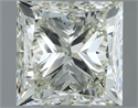 Natural Diamond 1.00 Carats, Princess with  Cut, K Color, VS1 Clarity and Certified by IGI
