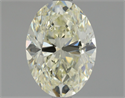 Natural Diamond 1.50 Carats, Oval with  Cut, N Color, SI1 Clarity and Certified by GIA