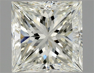 Picture of Natural Diamond 1.01 Carats, Princess with  Cut, J Color, VS2 Clarity and Certified by GIA