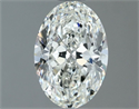 Natural Diamond 1.01 Carats, Oval with  Cut, H Color, VS2 Clarity and Certified by IGI