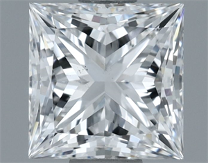 Foto Diamante Natural 1.02 quilates, Princesa , Color D, claridad VS1 y certificado GIA de