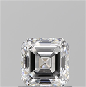 Diamante Natural 0.91 quilates, Asscher , Color D, claridad SI1 y certificado GIA