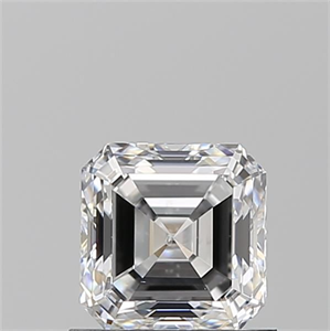 Foto Diamante Natural 0.91 quilates, Asscher , Color D, claridad SI1 y certificado GIA de