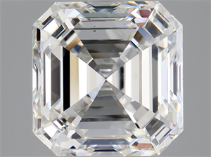 Picture of Natural Diamond 3.01 Carats, Asscher with  Cut, F Color, VS2 Clarity and Certified by GIA