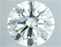 Natural Diamond 4.52 Carats, Round with Excellent Cut, K Color, VS2 Clarity and Certified by IGI