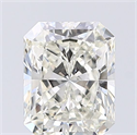 Natural Diamond 1.50 Carats, Radiant with  Cut, K Color, SI1 Clarity and Certified by GIA