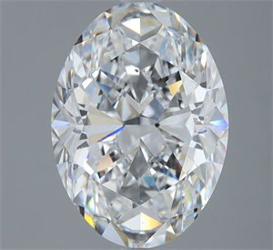 Picture of Natural Diamond 5.02 Carats, Oval with  Cut, E Color, SI1 Clarity and Certified by GIA