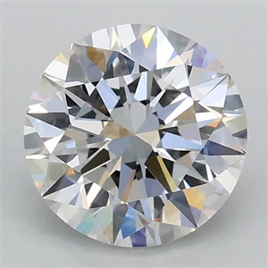 Picture of Lab Grown Diamond 1.00 Carats, Round with Excellent Cut, D Color, VVS2 Clarity and Certified by IGI