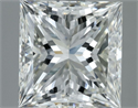 Natural Diamond 4.02 Carats, Princess with  Cut, I Color, VVS2 Clarity and Certified by IGI