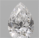 Natural Diamond 0.11 Carats, Pear with  Cut, G Color, VS1 Clarity and Certified by IGI