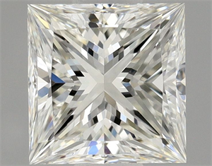 Picture of Natural Diamond 0.52 Carats, Princess with  Cut, I Color, VVS2 Clarity and Certified by GIA