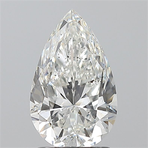 Picture of Natural Diamond 1.70 Carats, Pear with  Cut, G Color, SI2 Clarity and Certified by GIA