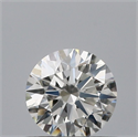 Natural Diamond 0.50 Carats, Round with Excellent Cut, H Color, VVS1 Clarity and Certified by IGI