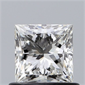 Natural Diamond 0.71 Carats, Princess with  Cut, I Color, VS2 Clarity and Certified by GIA