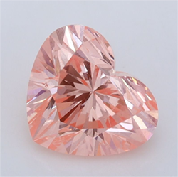 Picture of Lab Grown Diamond 2.30 Carats, Heart with  Cut, Fancy Vivid Pink Color, VS2 Clarity and Certified by IGI