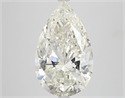 Natural Diamond 5.04 Carats, Pear with  Cut, J Color, SI2 Clarity and Certified by GIA