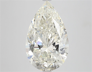 Picture of Natural Diamond 5.04 Carats, Pear with  Cut, J Color, SI2 Clarity and Certified by GIA