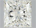 Natural Diamond 3.07 Carats, Princess with  Cut, L Color, SI1 Clarity and Certified by GIA