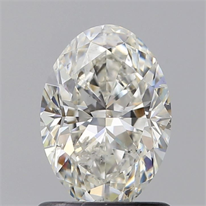 Foto Diamante Natural 1.00 quilates, Ovalado , Color H, claridad SI1 y certificado GIA de