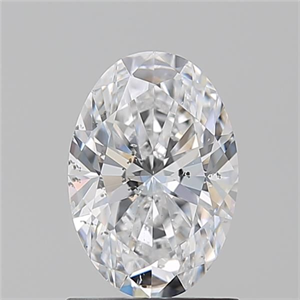 Picture of Natural Diamond 1.20 Carats, Oval with  Cut, D Color, SI2 Clarity and Certified by GIA