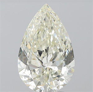 Picture of Natural Diamond 3.01 Carats, Pear with  Cut, J Color, SI2 Clarity and Certified by IGI