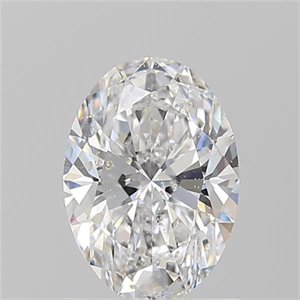 Picture of Natural Diamond 1.21 Carats, Oval with  Cut, E Color, SI2 Clarity and Certified by GIA