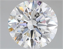 Lab Grown Diamond 2.07 Carats, Round with Ideal Cut, E Color, VVS2 Clarity and Certified by IGI