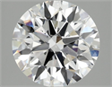 Lab Grown Diamond 3.06 Carats, Round with Ideal Cut, E Color, VS2 Clarity and Certified by IGI