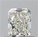Natural Diamond 0.70 Carats, Radiant with  Cut, J Color, VVS1 Clarity and Certified by GIA