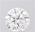 Lab Grown Diamond 1.68 Carats, Round with Ideal Cut, D Color, VVS2 Clarity and Certified by IGI