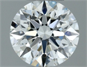 Natural Diamond 0.50 Carats, Round with Excellent Cut, G Color, VVS2 Clarity and Certified by IGI
