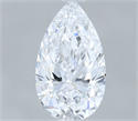Diamante Natural 0.50 quilates, De pera , Color D, claridad VS2 y certificado GIA