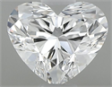 Natural Diamond 0.41 Carats, Heart with  Cut, D Color, VVS2 Clarity and Certified by GIA