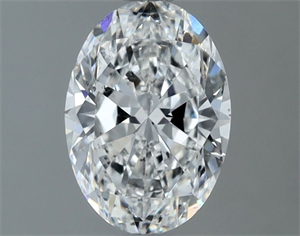 Picture of Natural Diamond 1.30 Carats, Oval with  Cut, D Color, SI2 Clarity and Certified by GIA