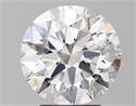Natural Diamond 3.70 Carats, Round with Excellent Cut, E Color, VVS2 Clarity and Certified by GIA