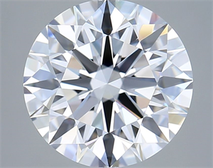Picture of Lab Grown Diamond 5.04 Carats, Round with Excellent Cut, D Color, VVS2 Clarity and Certified by GIA