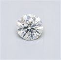 Natural Diamond 0.40 Carats, Round with Excellent Cut, I Color, I1 Clarity and Certified by GIA