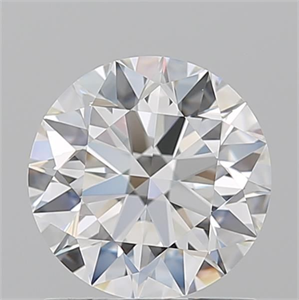 Picture of Natural Diamond 1.23 Carats, Round with Excellent Cut, G Color, IF Clarity and Certified by GIA