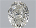 Natural Diamond 1.50 Carats, Oval with  Cut, H Color, SI2 Clarity and Certified by GIA