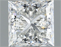 Natural Diamond 0.91 Carats, Princess with  Cut, H Color, VVS2 Clarity and Certified by GIA
