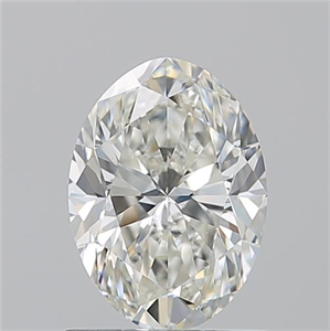 Picture of Natural Diamond 1.20 Carats, Oval with  Cut, I Color, IF Clarity and Certified by GIA