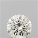 Natural Diamond 0.40 Carats, Round with Excellent Cut, J Color, SI1 Clarity and Certified by IGI