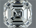 Natural Diamond 1.00 Carats, Asscher with  Cut, H Color, VS2 Clarity and Certified by IGI