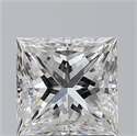 Diamante Natural 1.01 quilates, Princesa , Color E, claridad VS2 y certificado GIA
