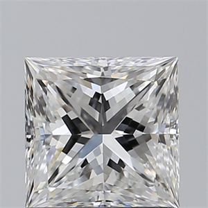 Foto Diamante Natural 1.01 quilates, Princesa , Color E, claridad VS2 y certificado GIA de