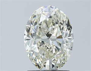 Foto Diamante Natural 1.50 quilates, Ovalado , Color J, claridad SI1 y certificado GIA de