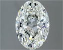 Natural Diamond 1.81 Carats, Oval with  Cut, H Color, VVS1 Clarity and Certified by IGI