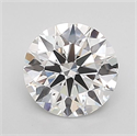 Lab Grown Diamond 1.03 Carats, Round with Ideal Cut, D Color, VVS2 Clarity and Certified by IGI