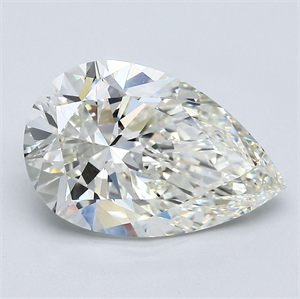 Foto Diamante Natural 4.02 quilates, De pera , Color J, claridad VVS2 y certificado GIA de