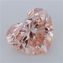 Picture of Lab Grown Diamond 3.22 Carats, Heart with  Cut, Fancy Intense Pink Color, VS1 Clarity and Certified by IGI